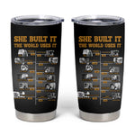 She Built It The World Uses It Tumbler Cup Black Women, Bold Inventions - African Pride