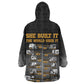 She Built It The World Uses It Wearable Blanket Hoodie Black Women, Bold Inventions - African Pride
