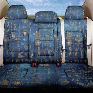 Ancient Egyptian Culture Back Car Seat Cover Pharaohs Anubis Kemet and Symbolic Motifs - African Pride