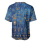 Ancient Egyptian Culture Baseball Jersey Pharaohs Anubis Kemet and Symbolic Motifs - African Pride
