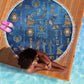 Ancient Egyptian Culture Beach Blanket Pharaohs Anubis Kemet and Symbolic Motifs - African Pride