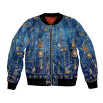 Ancient Egyptian Culture Bomber Jacket Pharaohs Anubis Kemet and Symbolic Motifs - African Pride