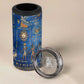 Ancient Egyptian Culture 4 in 1 Can Cooler Tumbler Pharaohs Anubis Kemet and Symbolic Motifs - African Pride