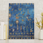 Ancient Egyptian Culture Canvas Wall Art Pharaohs Anubis Kemet and Symbolic Motifs - African Pride