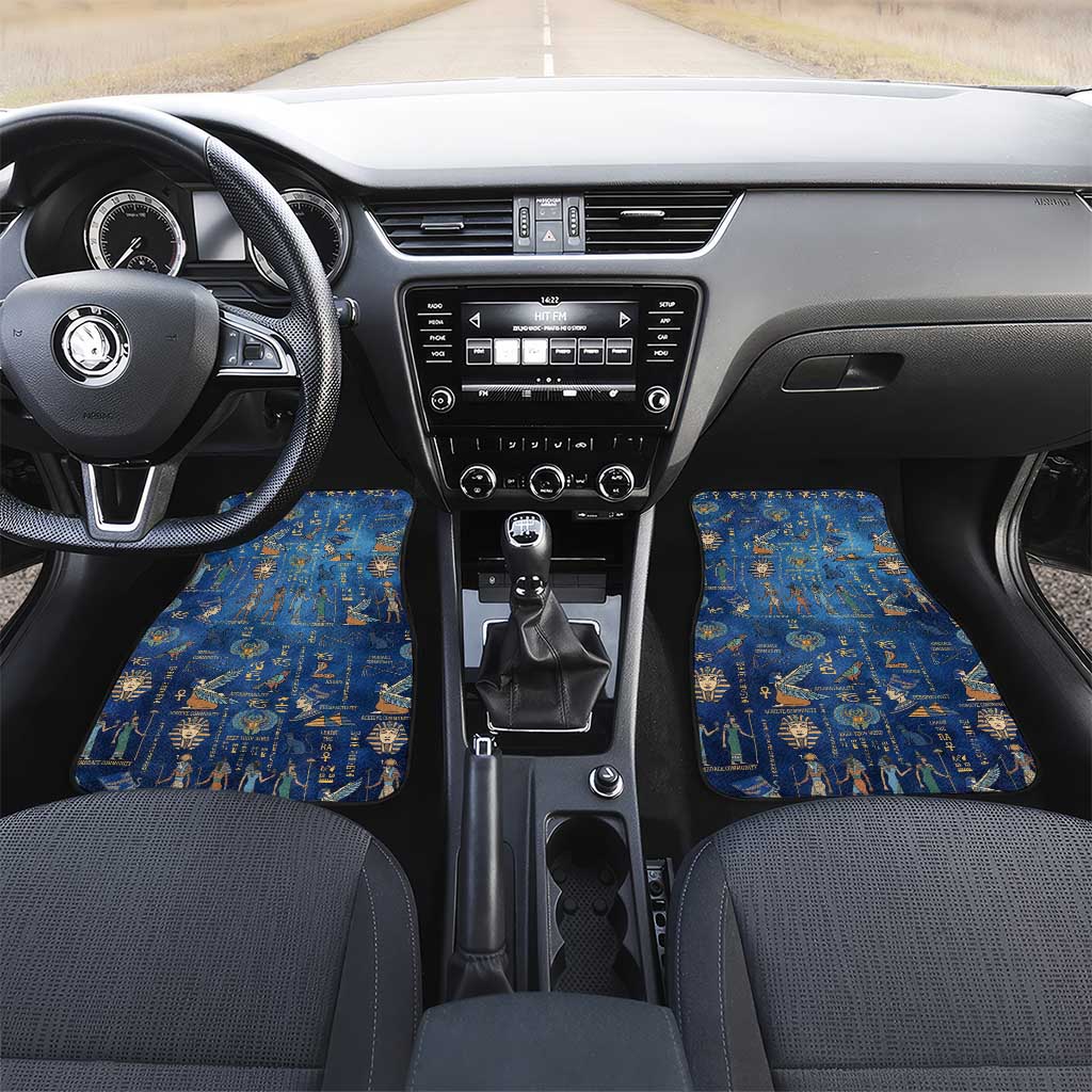 Ancient Egyptian Culture Car Mats Pharaohs Anubis Kemet and Symbolic Motifs - African Pride