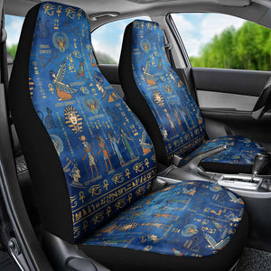 Ancient Egyptian Culture Car Seat Cover Pharaohs Anubis Kemet and Symbolic Motifs - African Pride