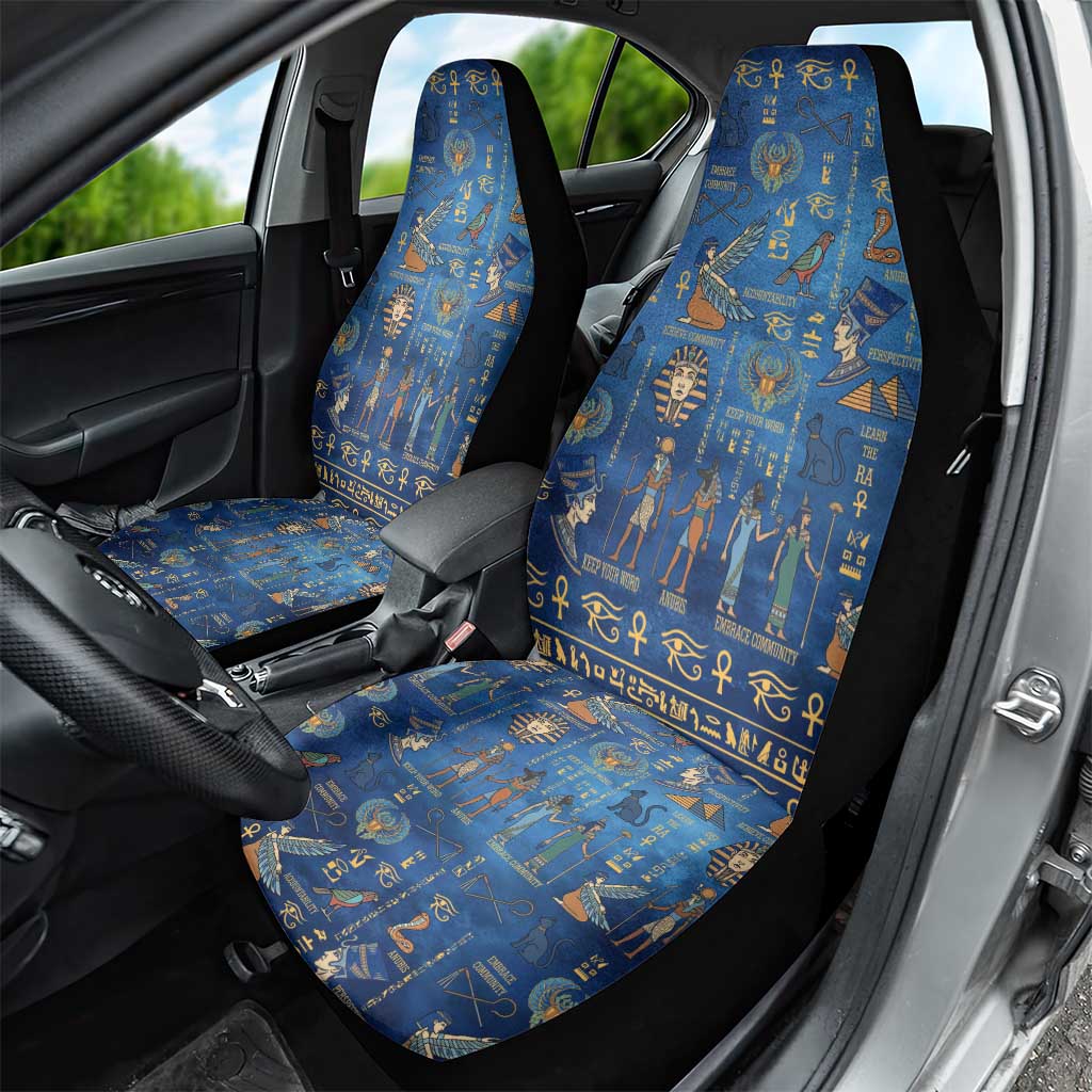 Ancient Egyptian Culture Car Seat Cover Pharaohs Anubis Kemet and Symbolic Motifs - African Pride