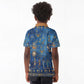 Ancient Egyptian Culture Kid Polo Shirt Pharaohs Anubis Kemet and Symbolic Motifs - African Pride