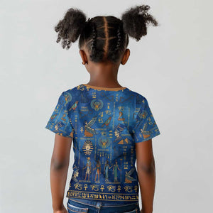 Ancient Egyptian Culture Kid T shirt Pharaohs Anubis Kemet and Symbolic Motifs - African Pride