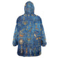 Ancient Egyptian Culture Kid Wearable Blanket Hoodie Pharaohs Anubis Kemet and Symbolic Motifs - African Pride