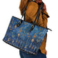 Ancient Egyptian Culture Leather Tote Bag Pharaohs Anubis Kemet and Symbolic Motifs - African Pride