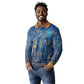 Ancient Egyptian Culture Long Sleeve Polo Shirt Pharaohs Anubis Kemet and Symbolic Motifs - African Pride