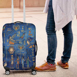 Ancient Egyptian Culture Luggage Cover Pharaohs Anubis Kemet and Symbolic Motifs - African Pride