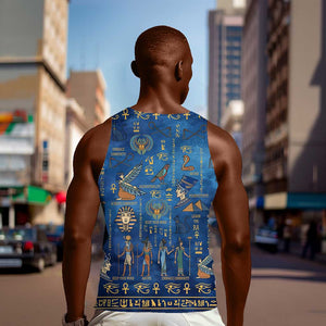 Ancient Egyptian Culture Men Tank Top Pharaohs Anubis Kemet and Symbolic Motifs - African Pride