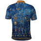 Ancient Egyptian Culture Polo Shirt Pharaohs Anubis Kemet and Symbolic Motifs - African Pride