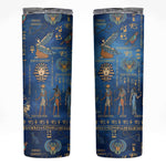 Ancient Egyptian Culture Skinny Tumbler Pharaohs Anubis Kemet and Symbolic Motifs - African Pride