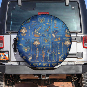 Ancient Egyptian Culture Spare Tire Cover Pharaohs Anubis Kemet and Symbolic Motifs - African Pride