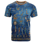 Ancient Egyptian Culture T shirt Pharaohs Anubis Kemet and Symbolic Motifs - African Pride