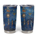 Ancient Egyptian Culture Tumbler Cup Pharaohs Anubis Kemet and Symbolic Motifs - African Pride