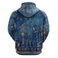 Ancient Egyptian Culture Zip Hoodie Pharaohs Anubis Kemet and Symbolic Motifs - African Pride