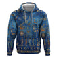 Ancient Egyptian Culture Zip Hoodie Pharaohs Anubis Kemet and Symbolic Motifs - African Pride