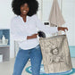 Zora Neale Hurston Laundry Basket Rustic Wood Engraved Style Illustration Joyful Portrait with Book and Map Donkey - African Pride