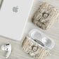 Zora Neale Hurston AirPods Case Rustic Wood Engraved Style Illustration Joyful Portrait with Book and Map Donkey - African Pride