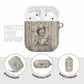 Zora Neale Hurston AirPods Case Rustic Wood Engraved Style Illustration Joyful Portrait with Book and Map Donkey - African Pride