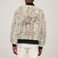 Zora Neale Hurston Bomber Jacket Rustic Wood Engraved Style Illustration Joyful Portrait with Book and Map Donkey - African Pride