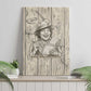 Zora Neale Hurston Canvas Wall Art Rustic Wood Engraved Style Illustration Joyful Portrait with Book and Map Donkey - African Pride