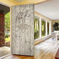 Zora Neale Hurston Door Cover Rustic Wood Engraved Style Illustration Joyful Portrait with Book and Map Donkey - African Pride