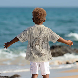 Zora Neale Hurston Kid Hawaiian Shirt Rustic Wood Engraved Style Illustration Joyful Portrait with Book and Map Donkey - African Pride