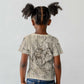 Zora Neale Hurston Kid T shirt Rustic Wood Engraved Style Illustration Joyful Portrait with Book and Map Donkey - African Pride