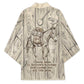 Zora Neale Hurston Kimono Rustic Wood Engraved Style Illustration Joyful Portrait with Book and Map Donkey - African Pride