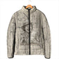 Zora Neale Hurston Padded Jacket Rustic Wood Engraved Style Illustration Joyful Portrait with Book and Map Donkey - African Pride