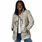 Zora Neale Hurston Padded Jacket Rustic Wood Engraved Style Illustration Joyful Portrait with Book and Map Donkey - African Pride