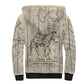 Zora Neale Hurston Sherpa Hoodie Rustic Wood Engraved Style Illustration Joyful Portrait with Book and Map Donkey - African Pride