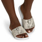 Zora Neale Hurston Slide Sandals Rustic Wood Engraved Style Illustration Joyful Portrait with Book and Map Donkey - African Pride