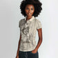 Zora Neale Hurston Women Polo Shirt Rustic Wood Engraved Style Illustration Joyful Portrait with Book and Map Donkey - African Pride