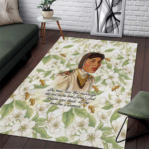 Zora Neale Hurston Area Rug Floral Illustration Featuring Janie’s Dream from Their Eyes Were Watching God - African Pride