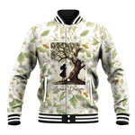 Zora Neale Hurston Baseball Jacket Floral Illustration Featuring Janie’s Dream from Their Eyes Were Watching God - African Pride