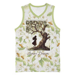 Zora Neale Hurston Basketball Jersey Floral Illustration Featuring Janie’s Dream from Their Eyes Were Watching God - African Pride