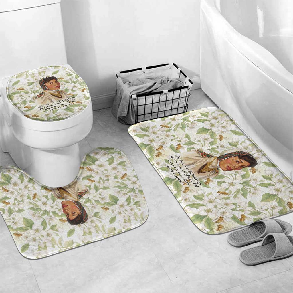 Zora Neale Hurston Bathroom Set Floral Illustration Featuring Janie’s Dream from Their Eyes Were Watching God - African Pride