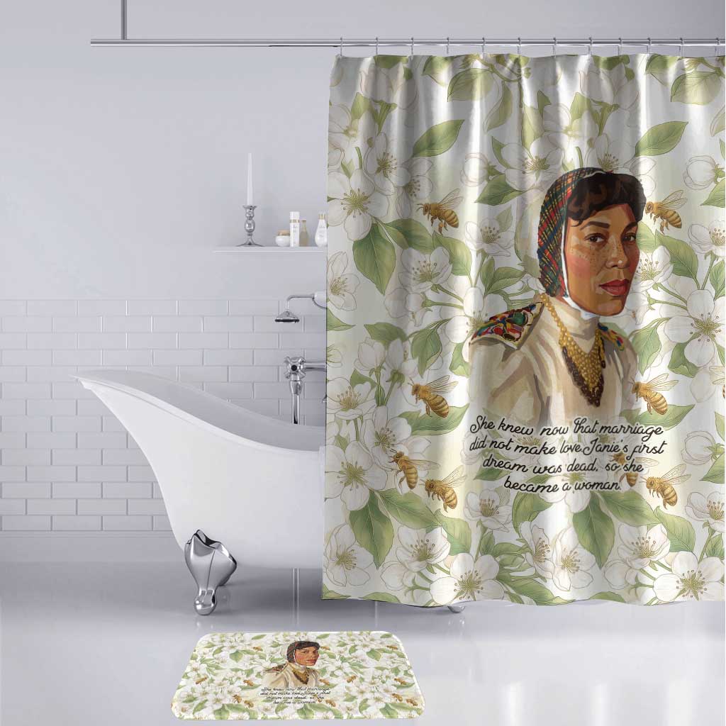 Zora Neale Hurston Bathroom Set Floral Illustration Featuring Janie’s Dream from Their Eyes Were Watching God - African Pride