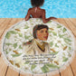 Zora Neale Hurston Beach Blanket Floral Illustration Featuring Janie’s Dream from Their Eyes Were Watching God - African Pride