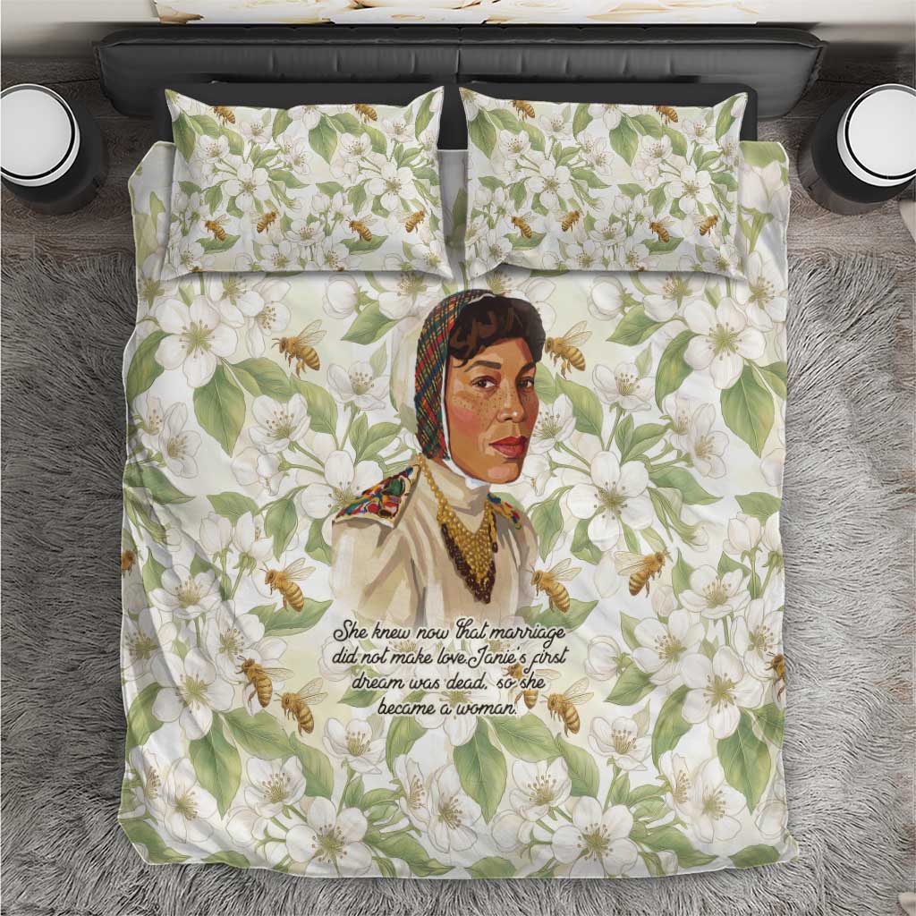 Zora Neale Hurston Bedding Set Floral Illustration Featuring Janie’s Dream from Their Eyes Were Watching God - African Pride
