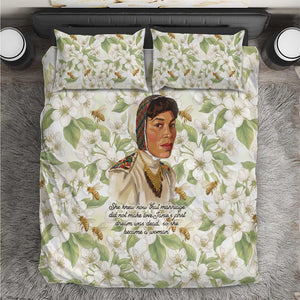 Zora Neale Hurston Bedding Set Floral Illustration Featuring Janie’s Dream from Their Eyes Were Watching God - African Pride