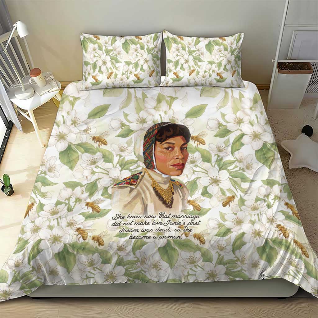 Zora Neale Hurston Bedding Set Floral Illustration Featuring Janie’s Dream from Their Eyes Were Watching God - African Pride