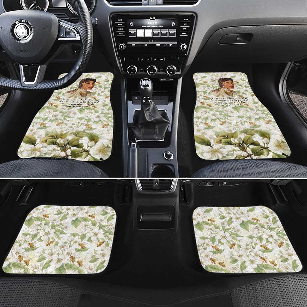 Zora Neale Hurston Car Mats Floral Illustration Featuring Janie’s Dream from Their Eyes Were Watching God - African Pride