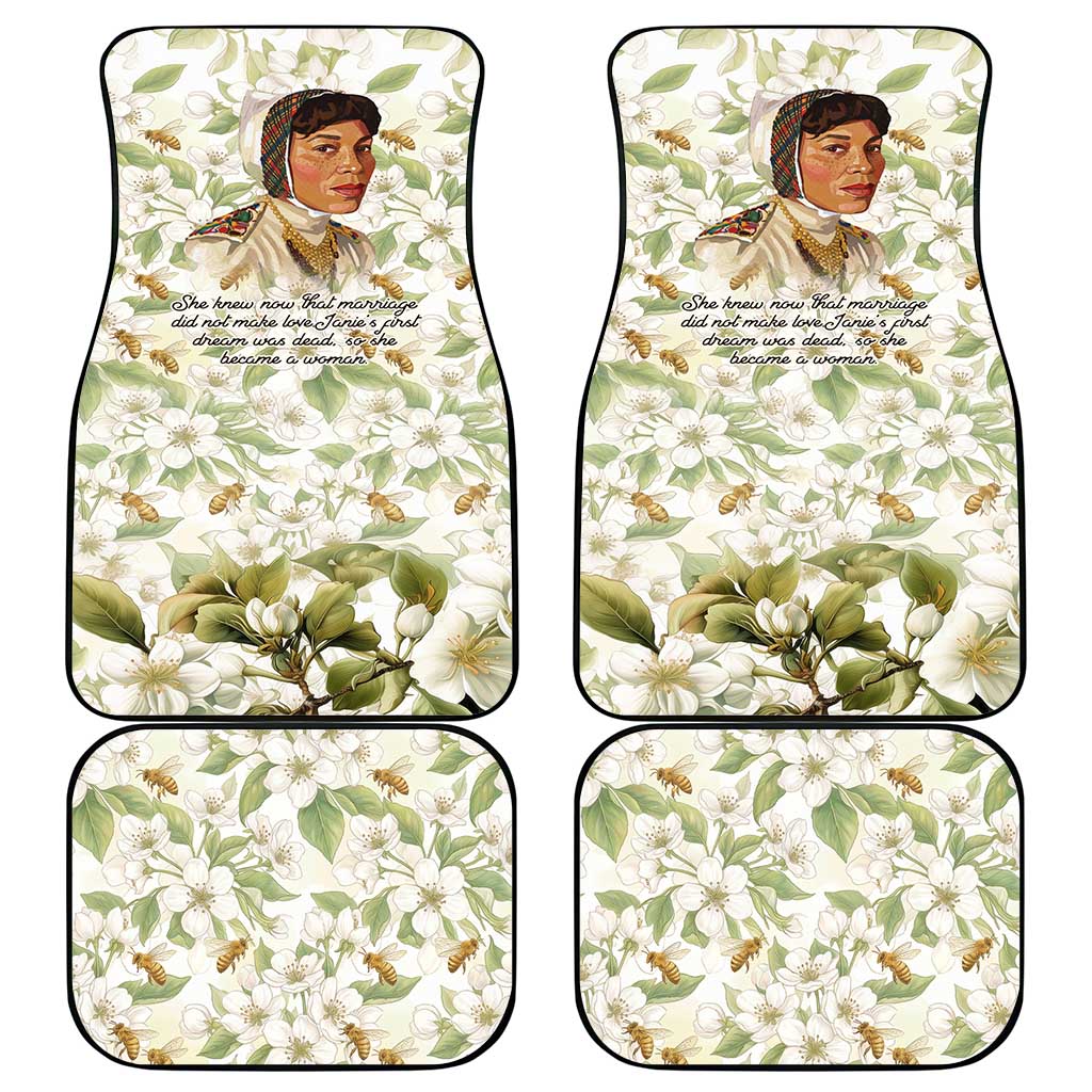 Zora Neale Hurston Car Mats Floral Illustration Featuring Janie’s Dream from Their Eyes Were Watching God - African Pride